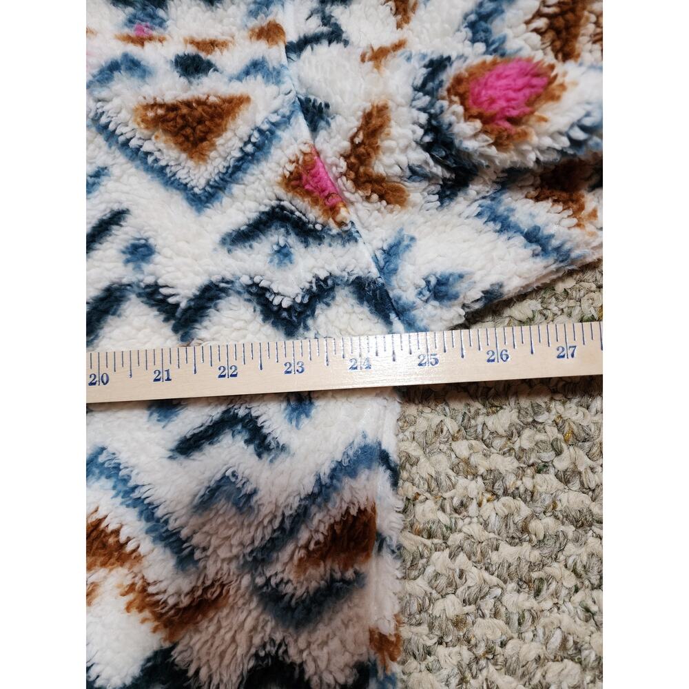 Eddie Bauer Women's XLarge Ultra Soft Fleece 1/4 Zip Pullover‎ Aztec Inspired - Picture 5 of 7